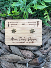 Load image into Gallery viewer, Gold Earrings - Winter - Snowflake Studs - Mini Studs - Studs - Snow - Metal - Gold - Statement Earrings - Stud Earrings - Stainless Steel