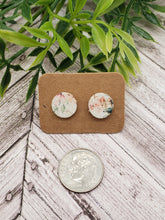 Load image into Gallery viewer, Wood Earrings - Stud Earrings - Snowflake - Winter Earrings - Studs