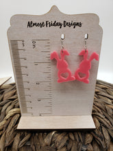 Load image into Gallery viewer, Acrylic Earrings - Bunny - Pink - Easter - Spring - Bunny Earrings - Rabbit - Easter Bunny