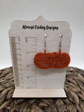 Load image into Gallery viewer, Acrylic - Pumpkin - Glitter - Halloween Earrings - Jack-o'-Lantern - Cut Out Earrings - Orange Earrings - Statement Earrings