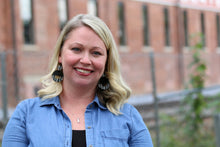 Load image into Gallery viewer, Genuine Leather - Half Circle - Circle Earrings - Cork - Black - Gold - Natural - Neutral - Statement Earrings