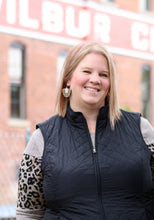 Load image into Gallery viewer, Wood Earrings - Fan - Black - Statement Earrings - Flower - Half Flower - Wooden Earrings