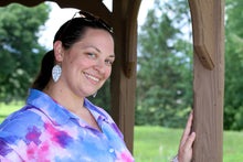 Load image into Gallery viewer, Genuine Leather Earrings - Olive - Leaf Cut - Pinched Leaf - Cut Out - Statement Earrings - Neutral