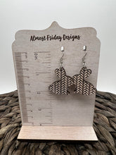 Load image into Gallery viewer, Wood Earrings - Bunny - White - Easter - Spring - Bunny Earrings - Rabbit - Easter Bunny - Sweater Design