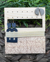 Load image into Gallery viewer, Earring Holder - Earrings Display - Floral - Travel Earring Holder - Flowers - Stud Holder