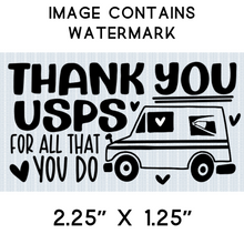 Load image into Gallery viewer, Sticker - Business - USPS - Thank You - Thank You for All You Do - Mail Truck
