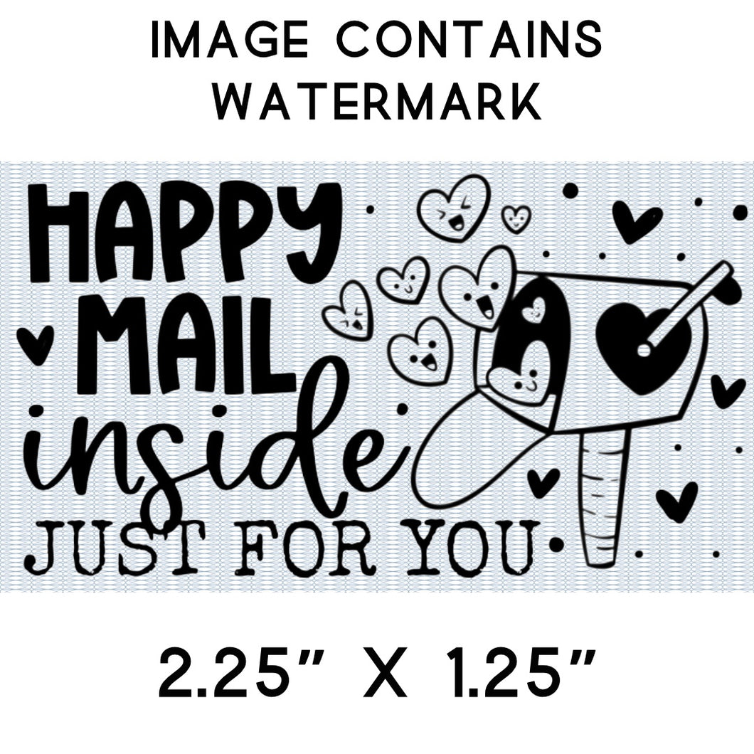 Sticker - Business - Happy Mail - Happy Mail is Inside - Just for You - Valentine's Day