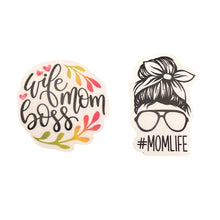 Load image into Gallery viewer, Sticker - Mom Life - #momlife - Wife Mom Boss - Laptop - Tumbler
