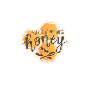 Sticker - Bees - Honey - 100% Honey- Natural Honey - Laptop - Tumbler