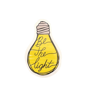 Sticker - Be The Light - Lightbulb - Laptop - Tumbler