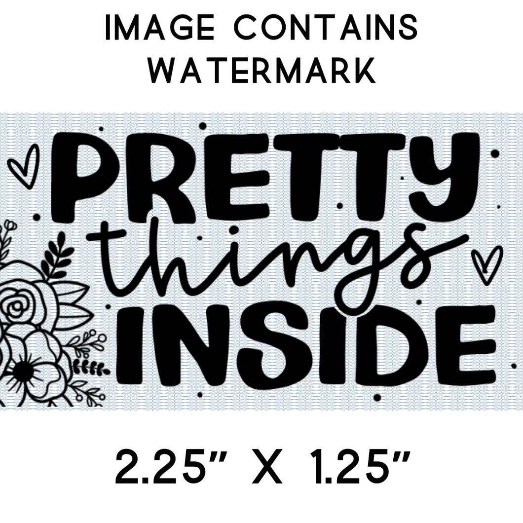 Stickers - Business - Happy Mail - Pretty Things Inside - Flowers