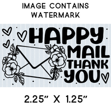 Load image into Gallery viewer, Sticker - Business - Happy Mail - Happy Mail Thank You - Thank You - Flowers
