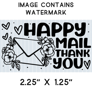 Sticker - Business - Happy Mail - Happy Mail Thank You - Thank You - Flowers