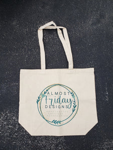 Tote Bag - Canvas Tote - Almost Friday Designs Tote Bag - Grocery Bag