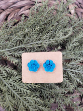 Load image into Gallery viewer, Acrylic Earrings - Paw Print - Penn State - Studs - Animal Studs - Nittany Lion - Acrylic Studs - Blue Earrings

